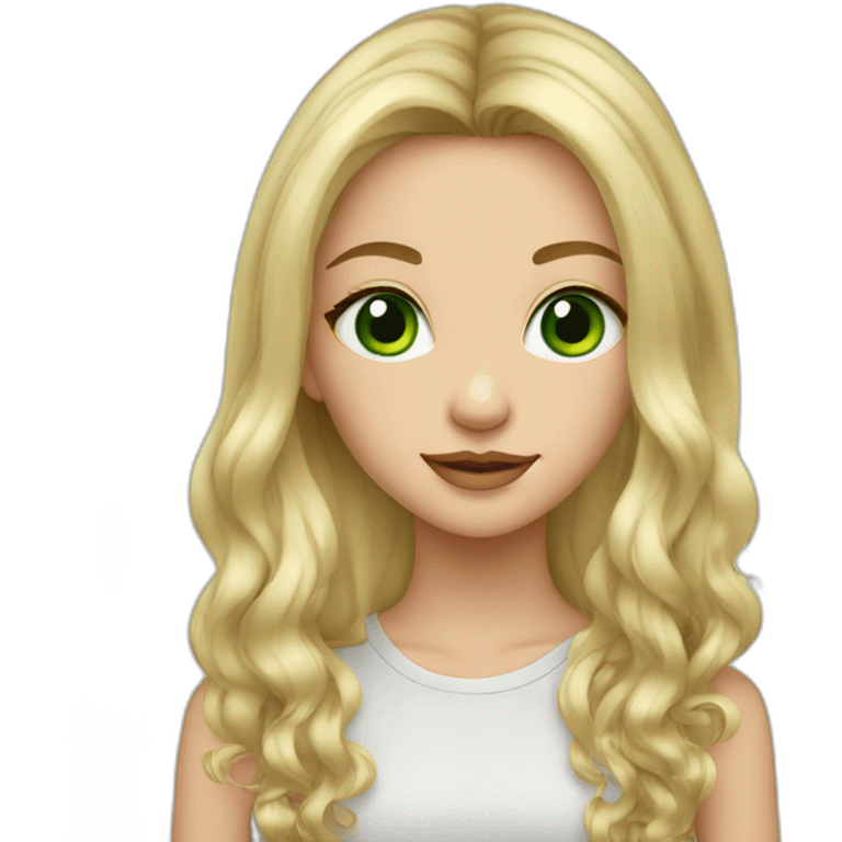 Girl-long-blondd-hair-big-green-eyes-nose-piercing emoji