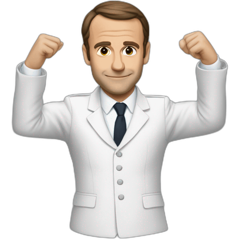 Macron qui fait un doigt dhonneur emoji