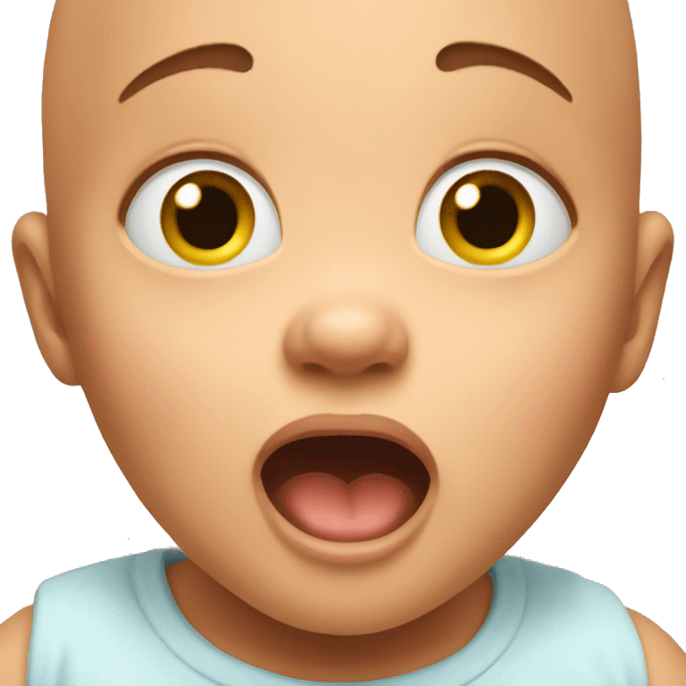 Surprised baby emoji