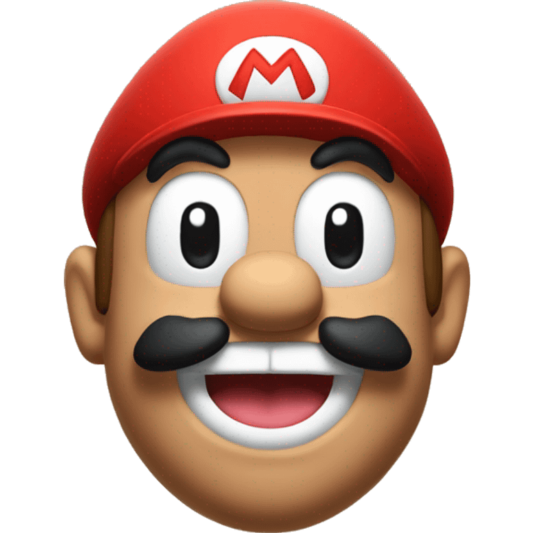 Mario sticking his tounge out emoji