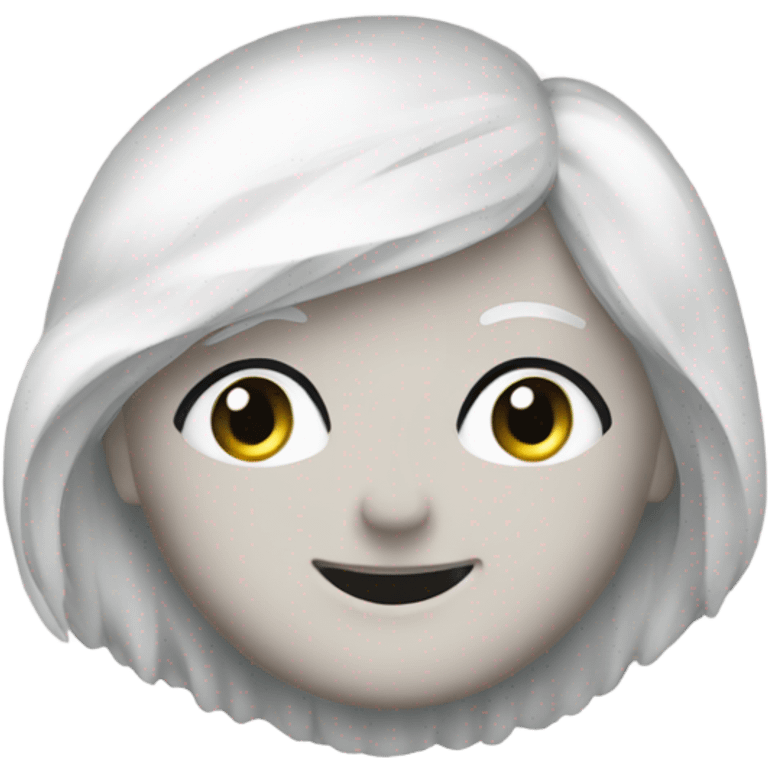 white hair clip  emoji