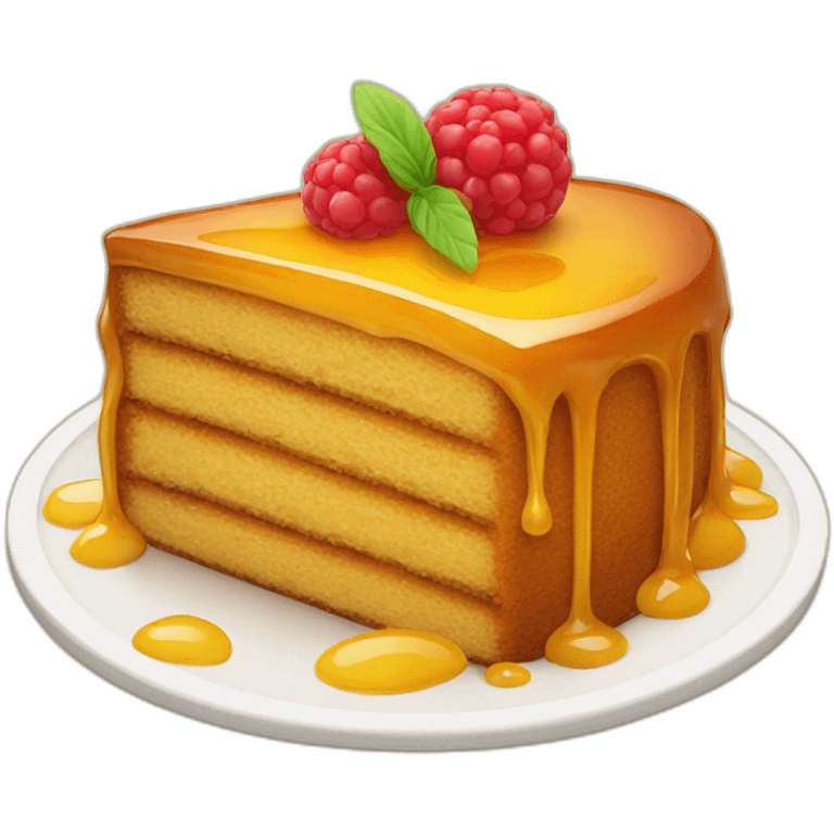 Honey cake emoji