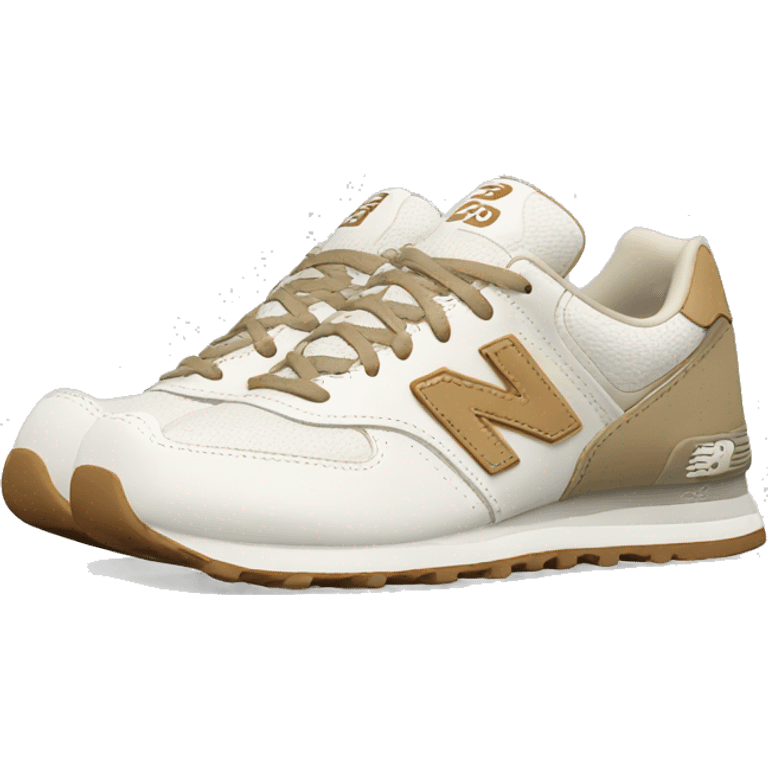 White and beige New Balance shoes emoji