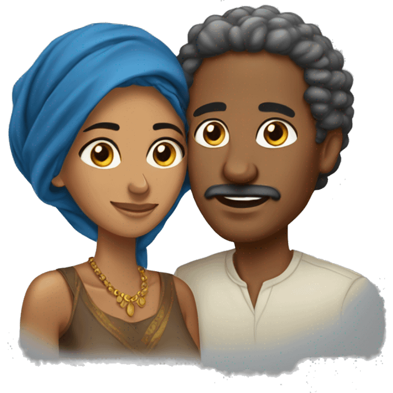 Eritrean couple emoji