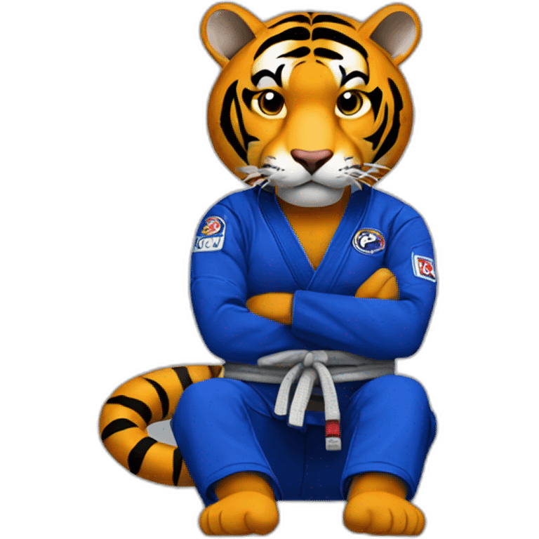 BJJ seated guard  Tiger  emoji