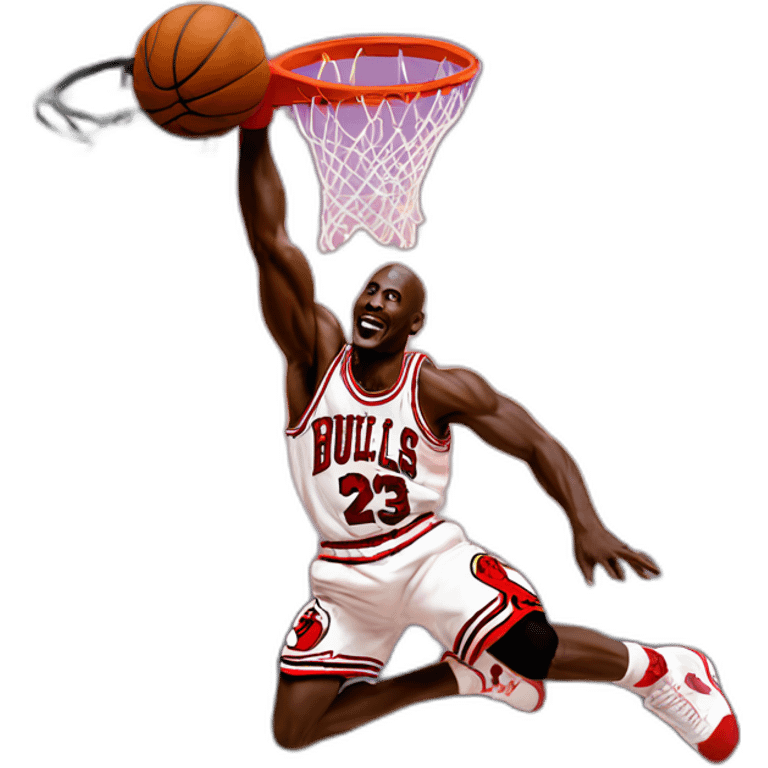 Michael Jordan dunking emoji