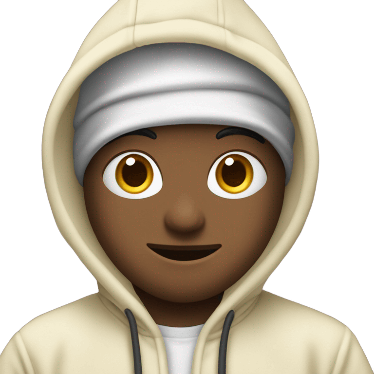 ￼ a cheese wearing a hoodie ￼ emoji