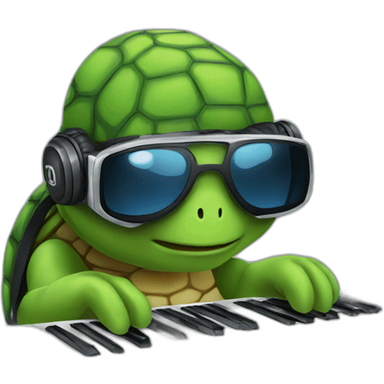 dj turtle emoji