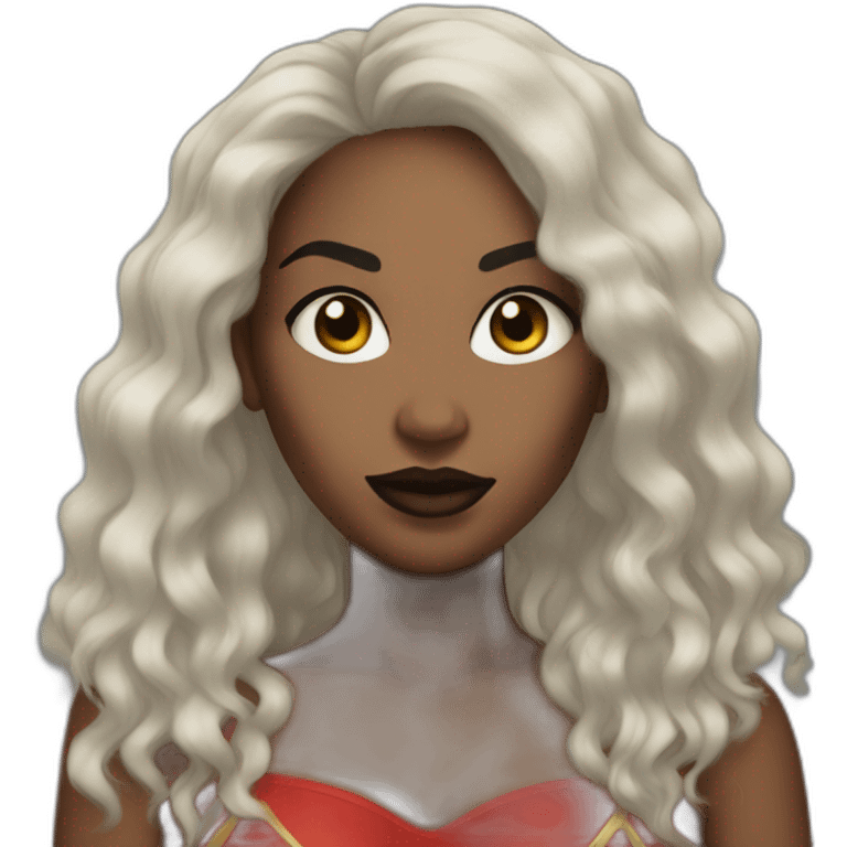 spider-woman Jessica Drew, black afro hair emoji