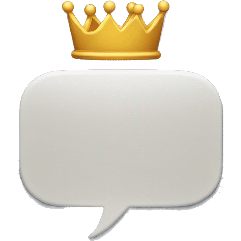 Speech Balloon with Ottoman crown emoji