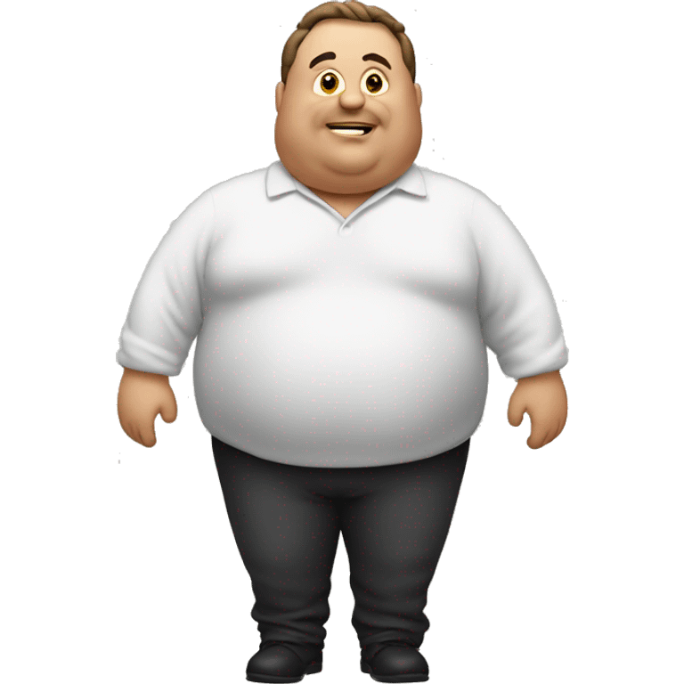 A fat man emoji