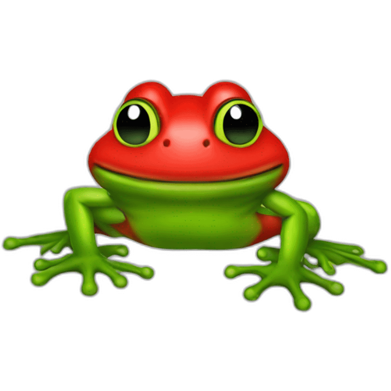 Ninja frog red emoji