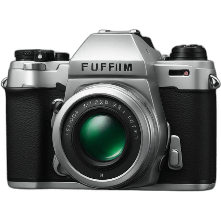 black fujifilm camera emoji