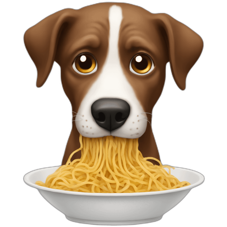 dog-eating-spaghetti emoji