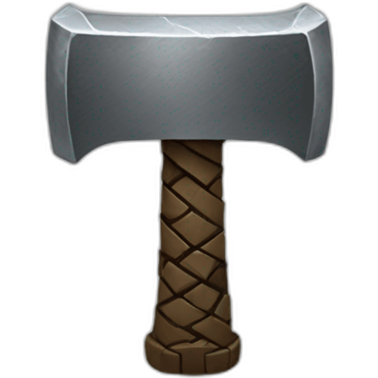 Thor's hammer emoji