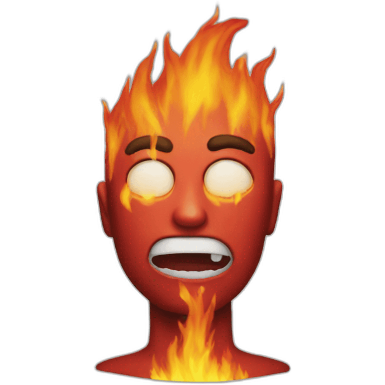 burn head emoji