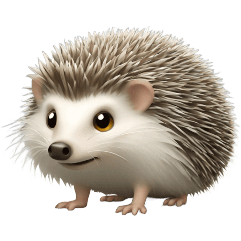 Hedgehog in fog emoji