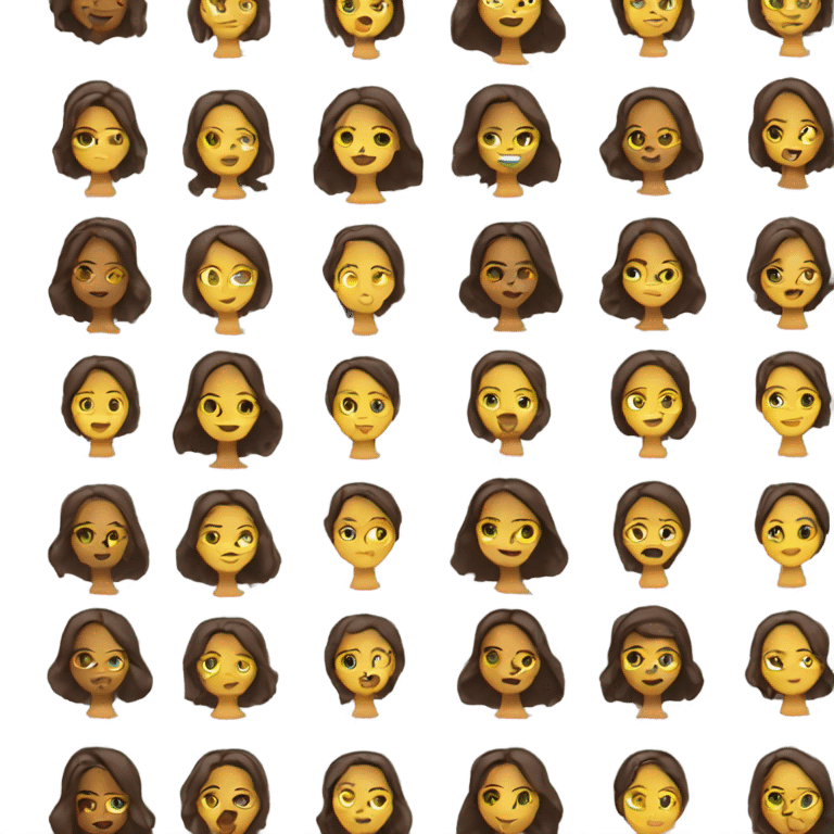 brunette women tanning emoji