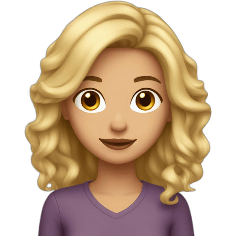 Brune câlin blonde emoji