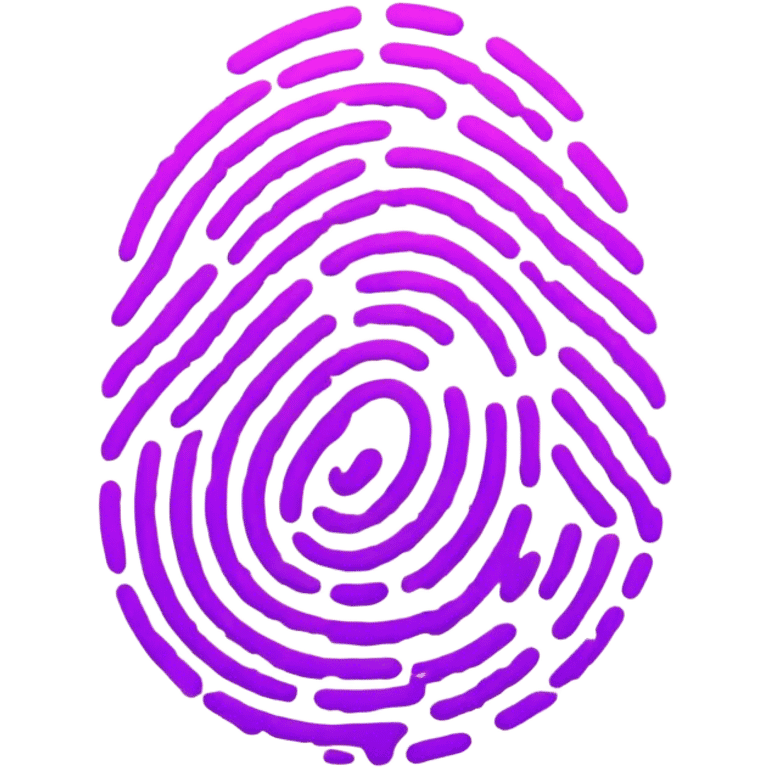 Fingerprint Purple  emoji