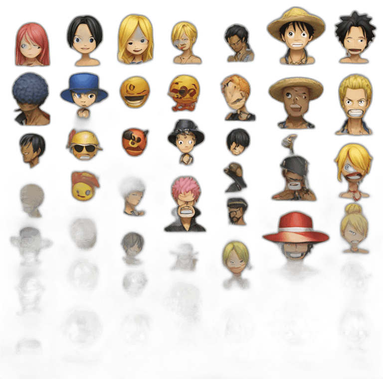 One piece characters emoji