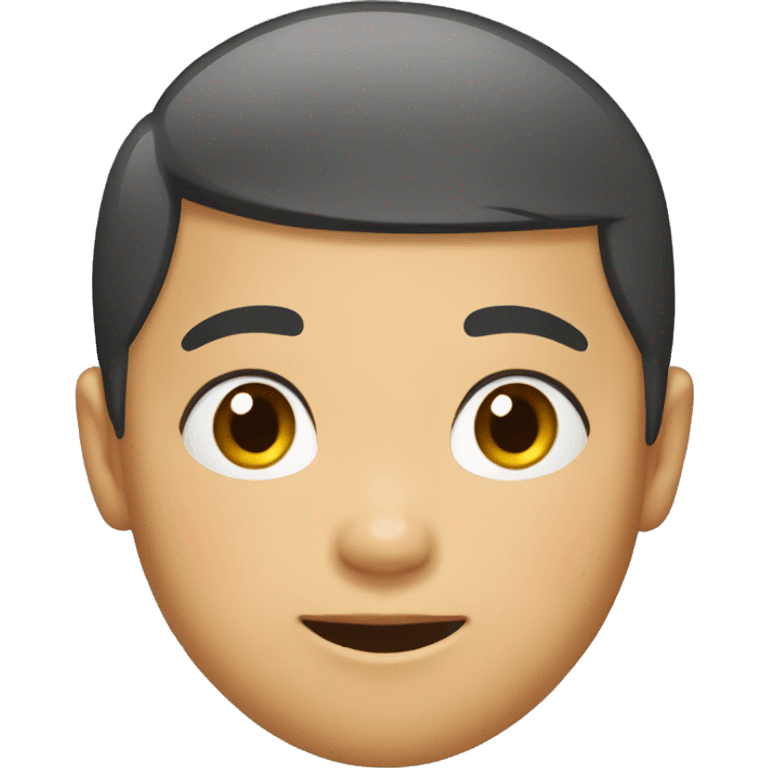 an asian kid with a buzz cut emoji