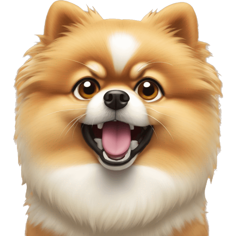 pomeranian angry head emoji