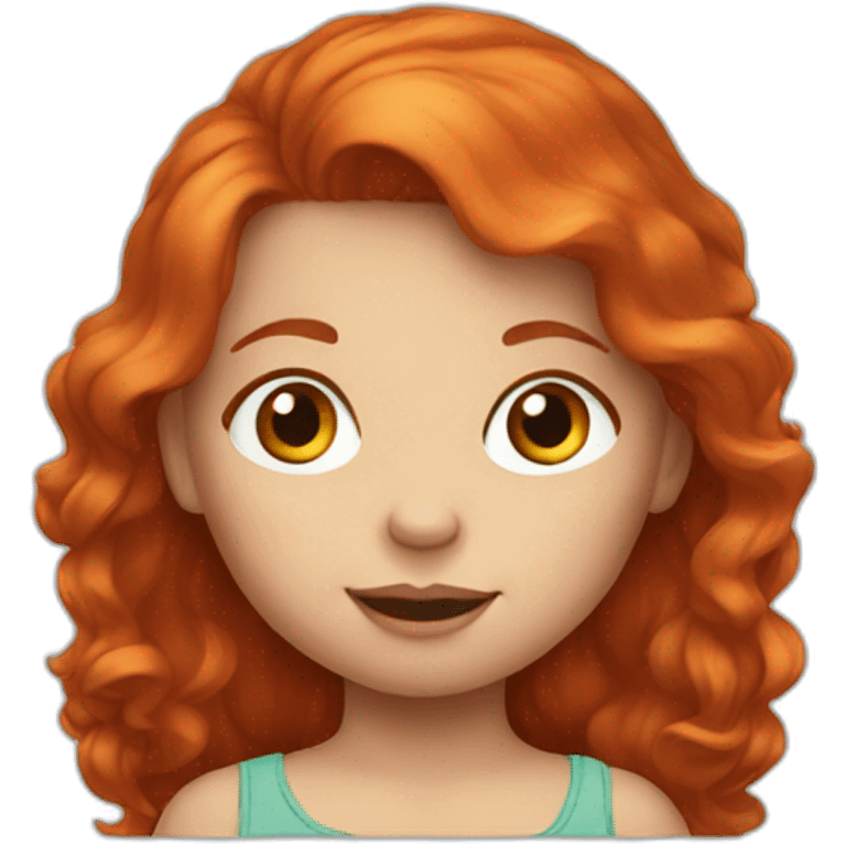 Redheaded toddler emoji