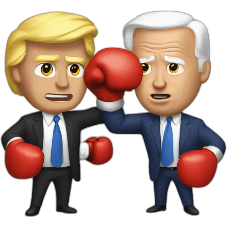 Trump and Biden Boxing emoji