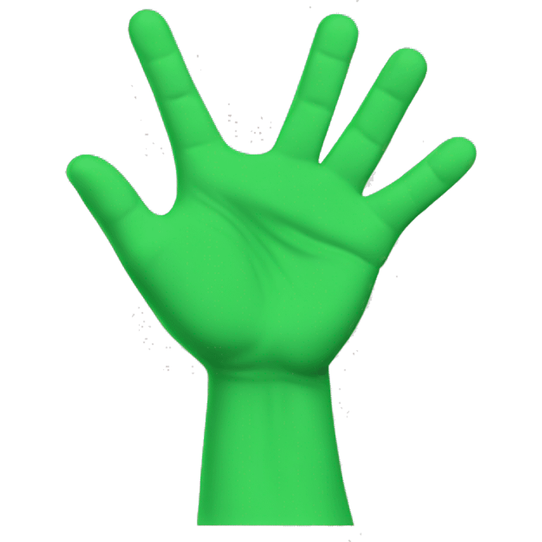 2 raised hands green emoji