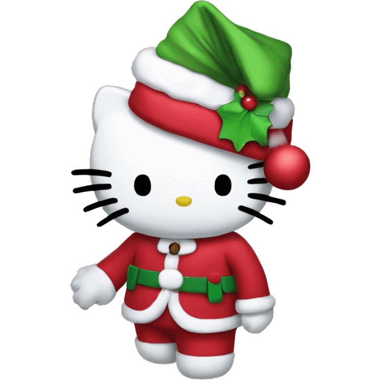 Hello Kitty Christmas emoji