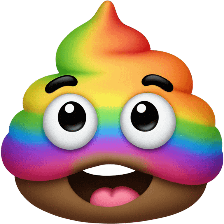 rainbow godzilla poop emoji emoji