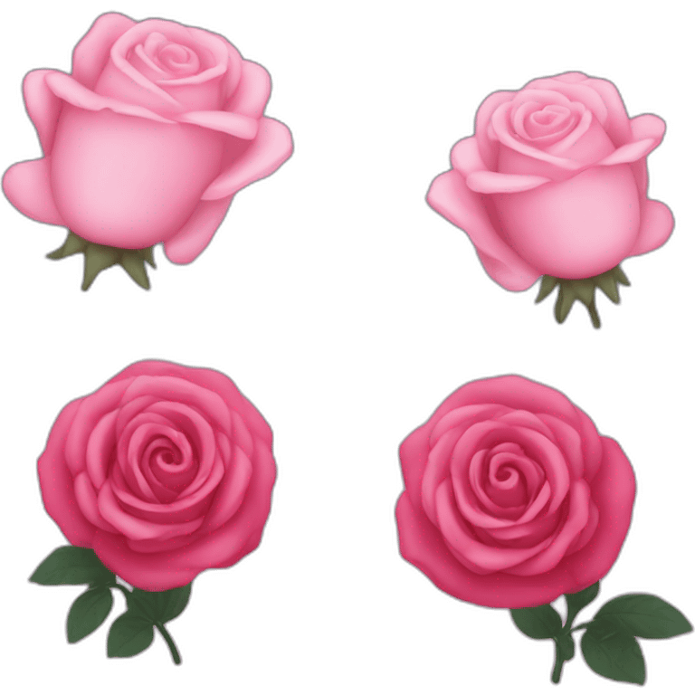 Cœur noir et rose emoji