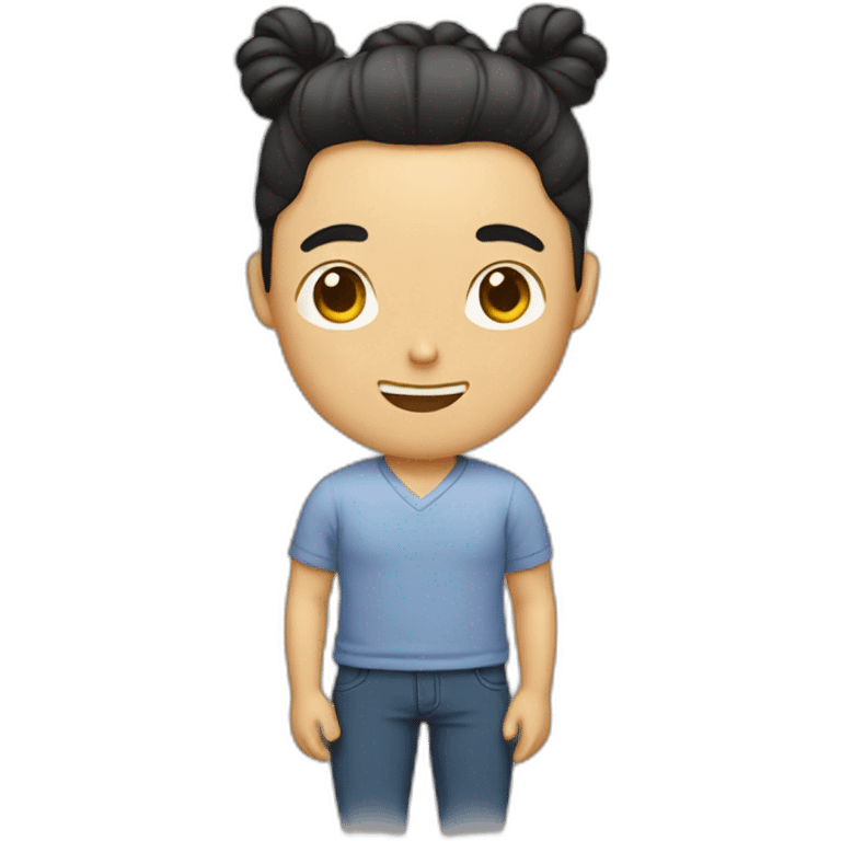 korean-american-man-with-man-bun emoji