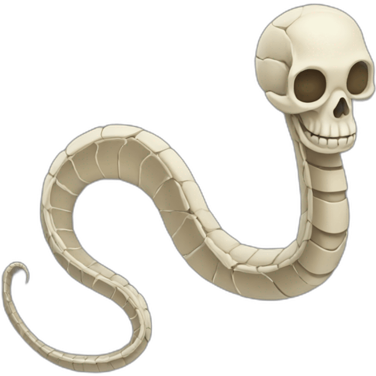 snake skeleton emoji