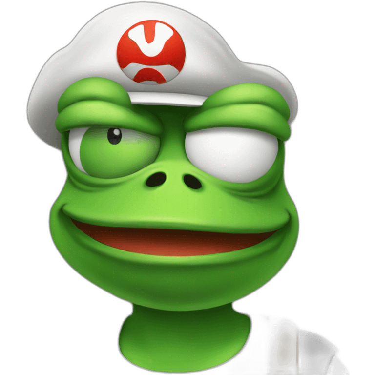 pepe the frog as mario emoji