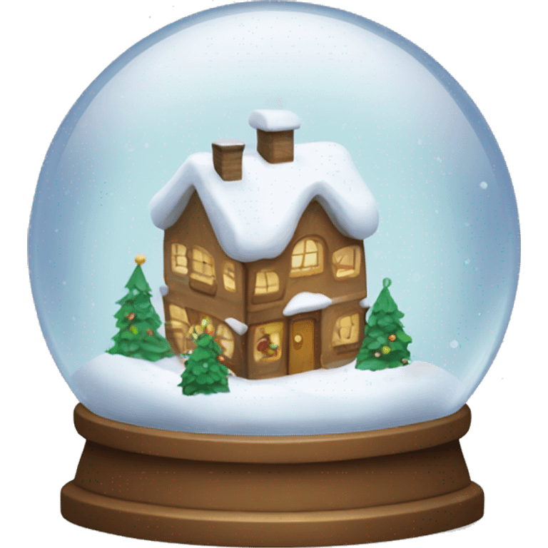 Christmas snowglobe emoji