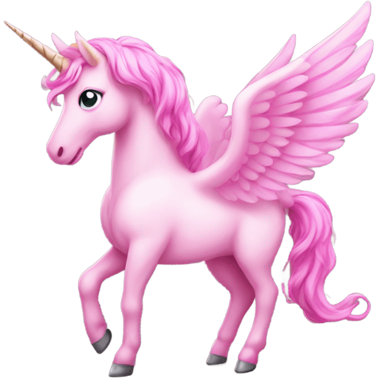 pink winged unicorn emoji