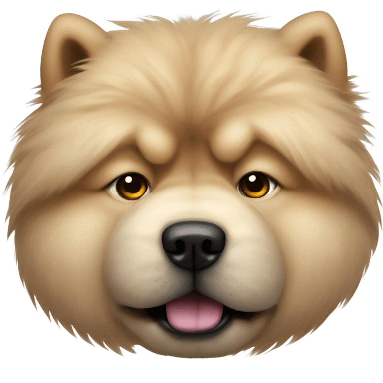 chow chow mad but cute emoji