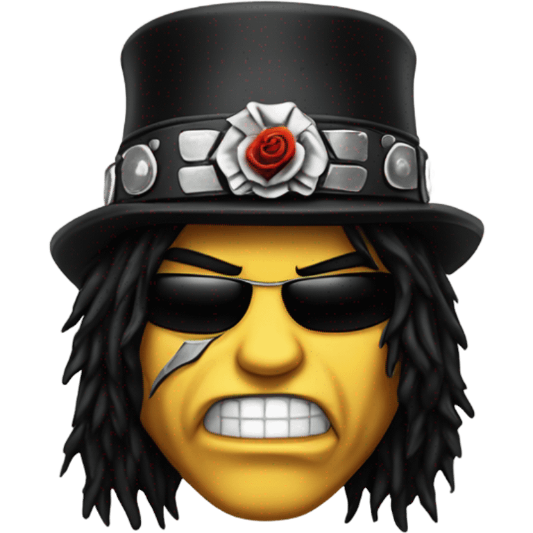 Slash from Guns'N'Roses face emoji