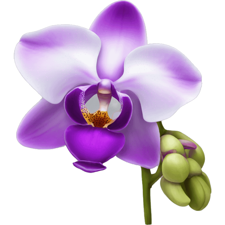 orchid flower emoji