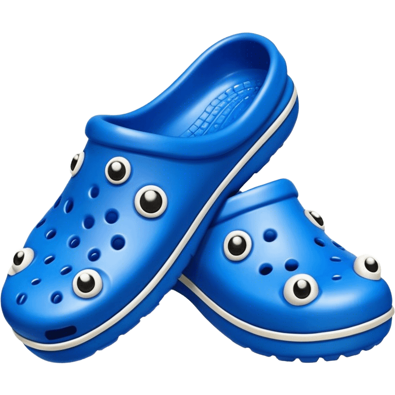 Blue crocs emoji