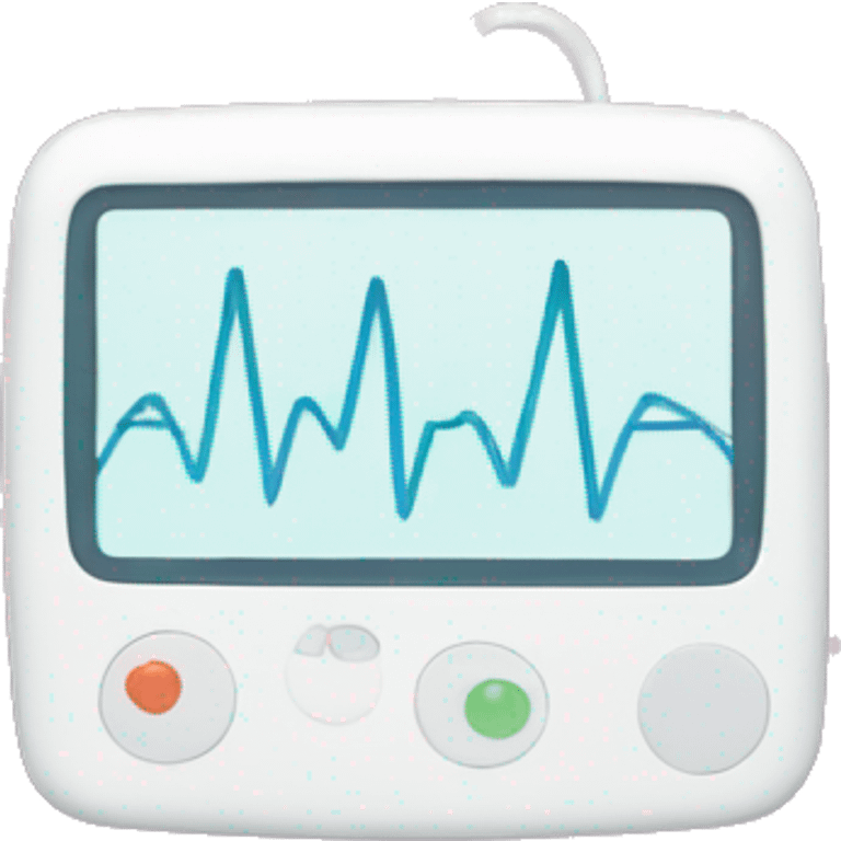 Heartbeat monitor with flowers  emoji