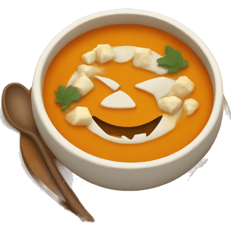 Pumpkin soup  emoji