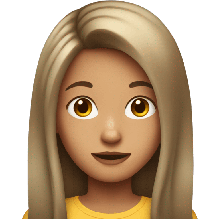 A girl with long hairs emoji