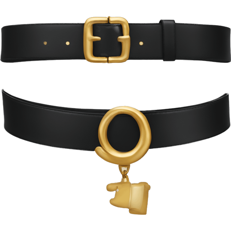 Balck Celine Belt  emoji