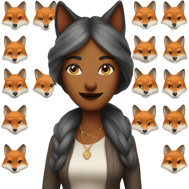 Fox lady emoji