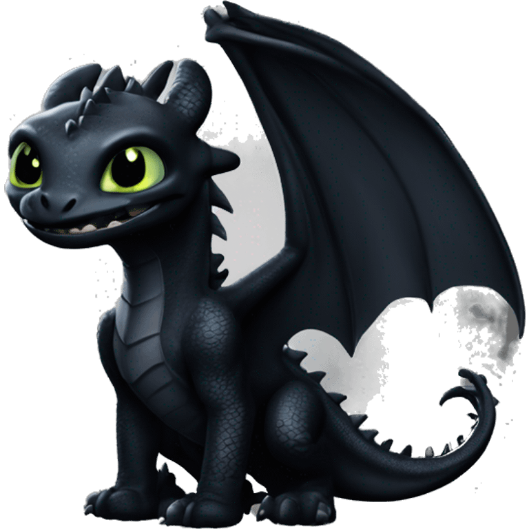 Toothless dragon night fury  emoji