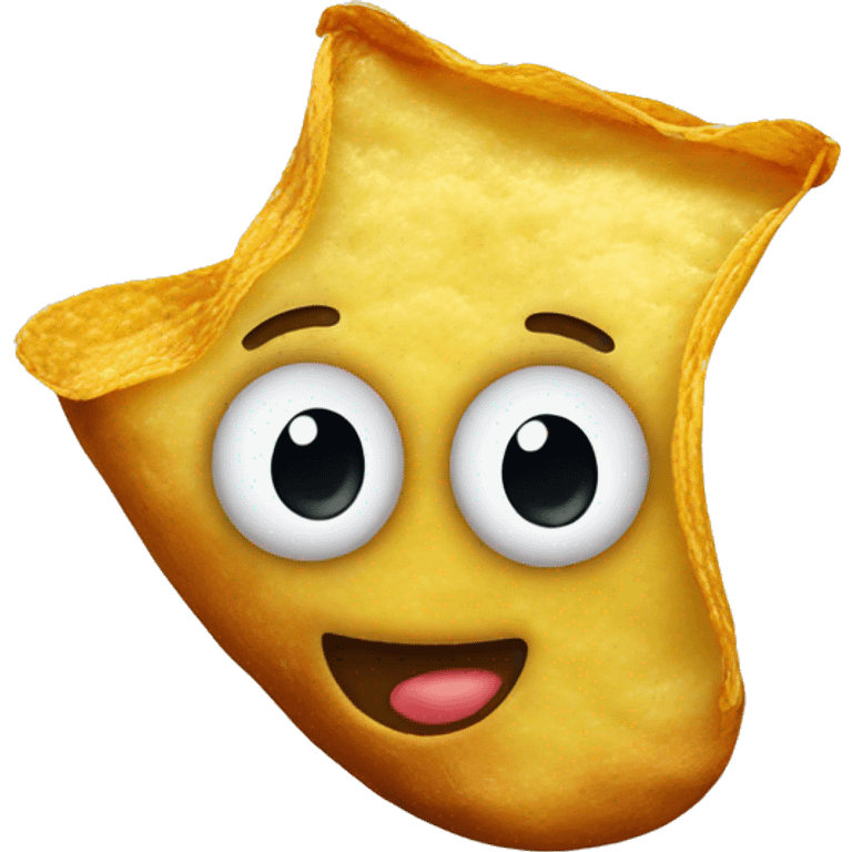 A Potato Chip Goofing Around emoji