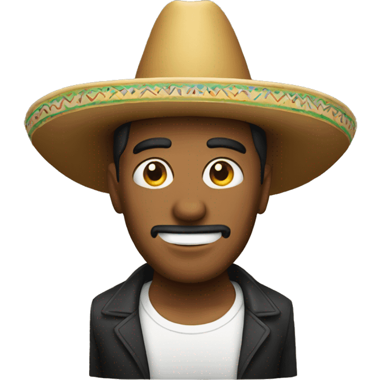 man wearing a sombrero emoji